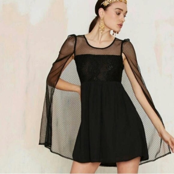 Nasty Gal Dresses & Skirts - NWT NASTY GAL Cape Bod Black Lace Dress